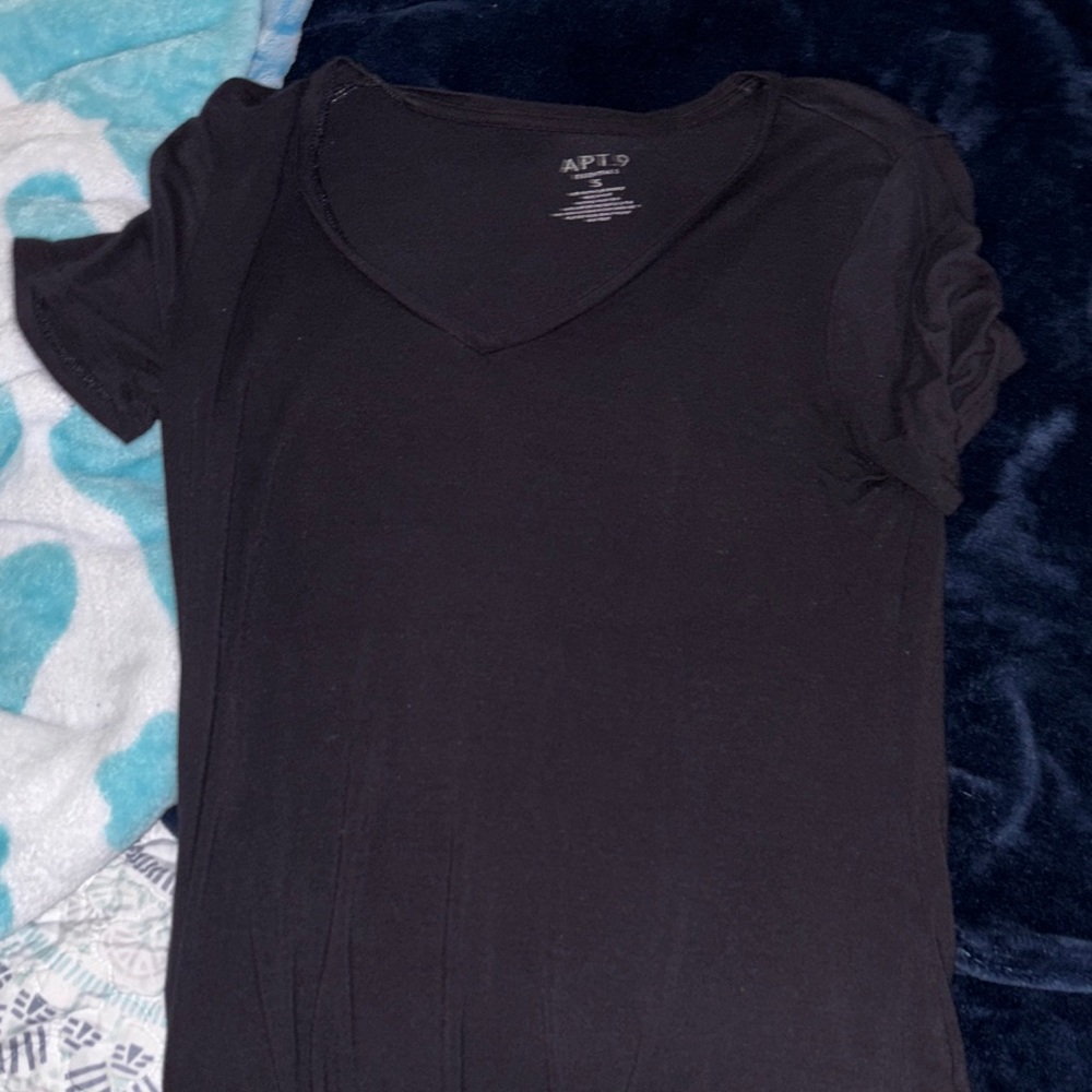 Apt. 9 Women's Classic Black Short Sleeve Tee